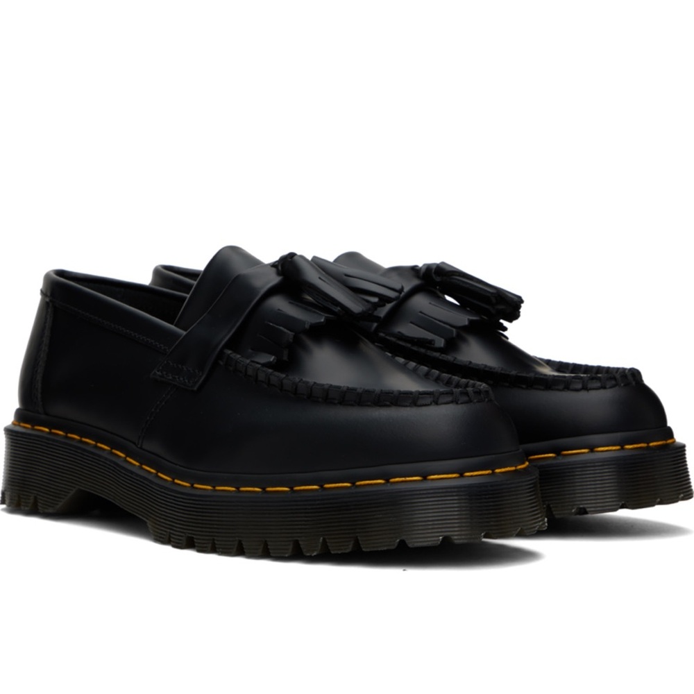 Dr. Martens Black Tassel Loafers, new in box, size 39